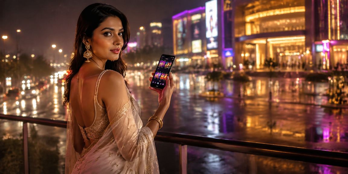 Mobile casino experience in Delhi with traditional attire